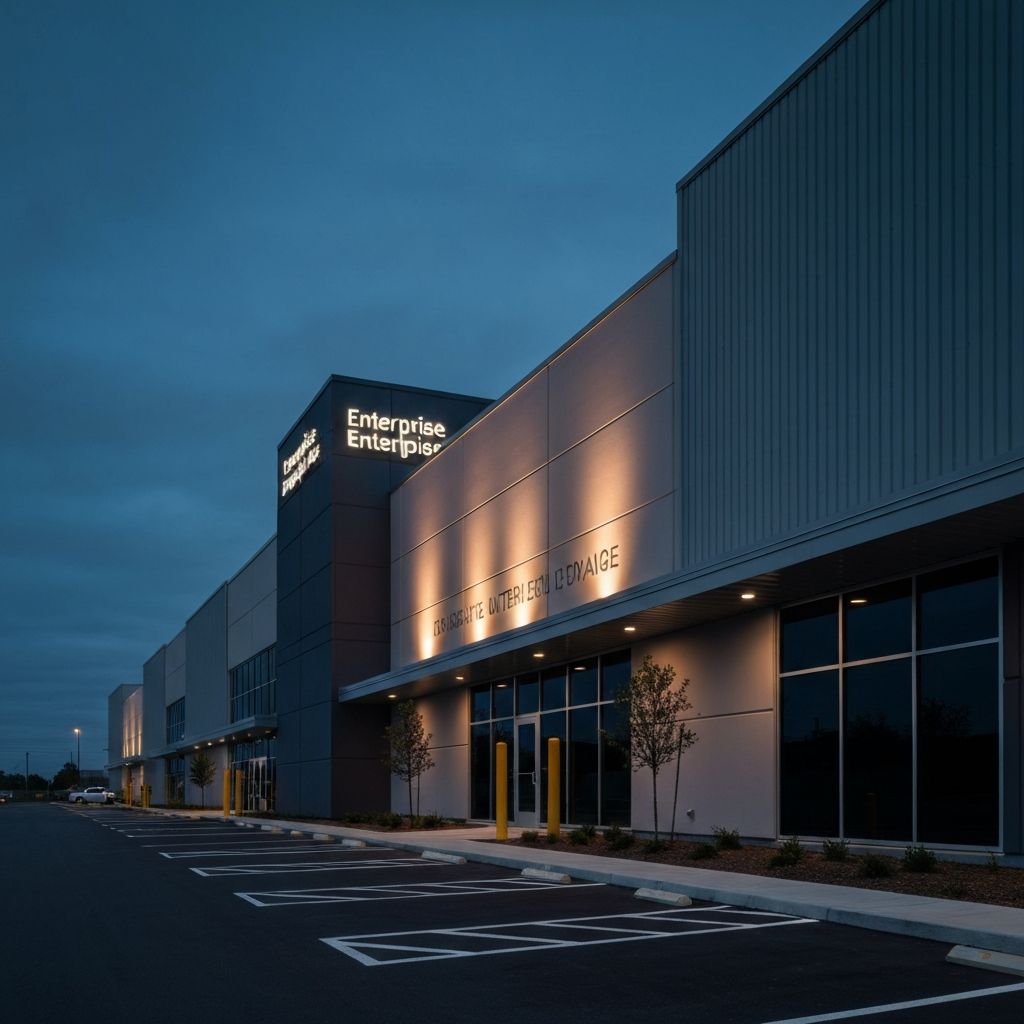 Modern enterprise data center building